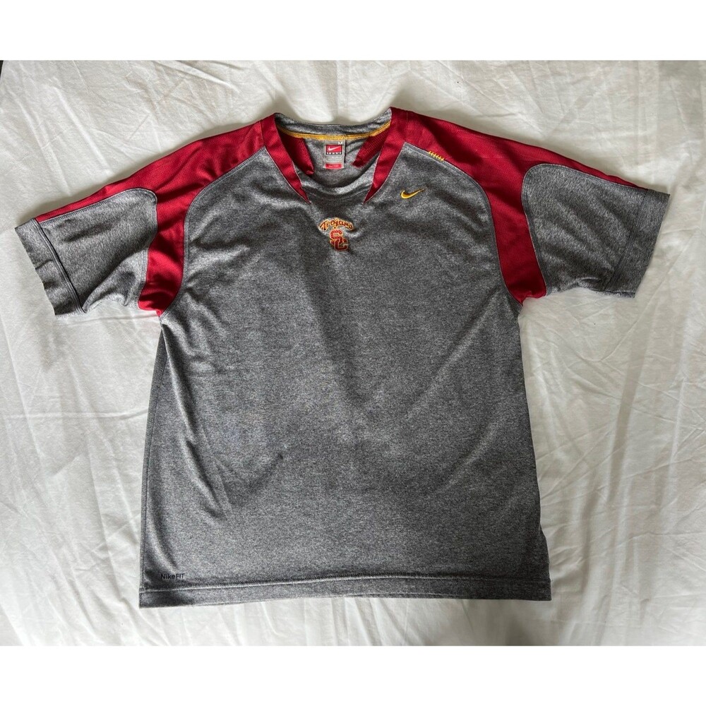 Vintage USC Trojans Y2K Nike Triathlon Training Shirt